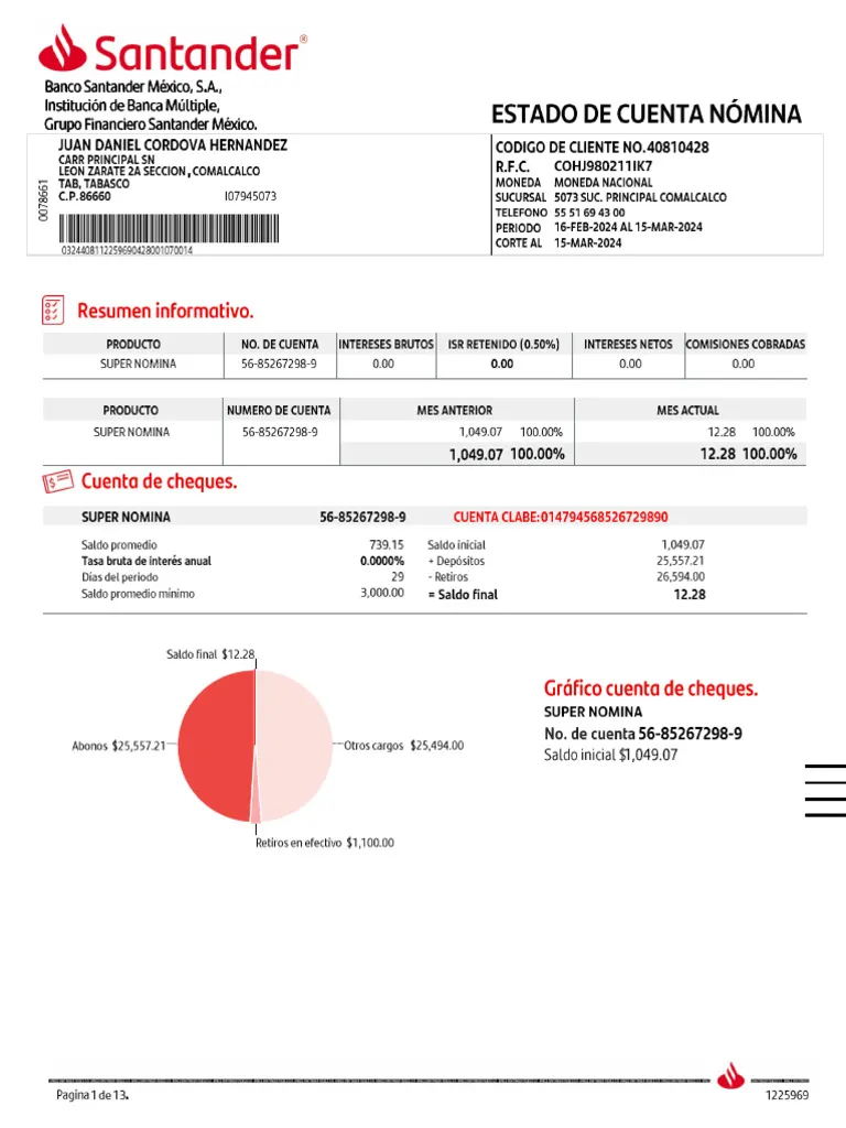 Estado de cuenta Santander: Cómo descargarlo en PDF y móvil 8 estado de cuenta santander como descargarlo en pdf y movil