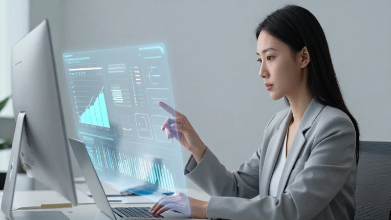 Analiza datos en una interfaz futurista
