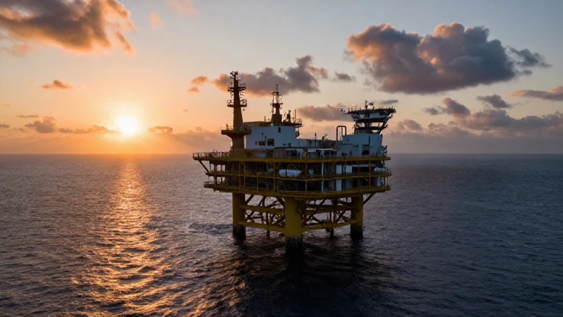 Atardecer cinematográfico en plataforma marina extensa