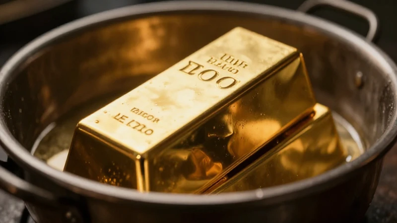 El oro se derrite, la divisa es débil.