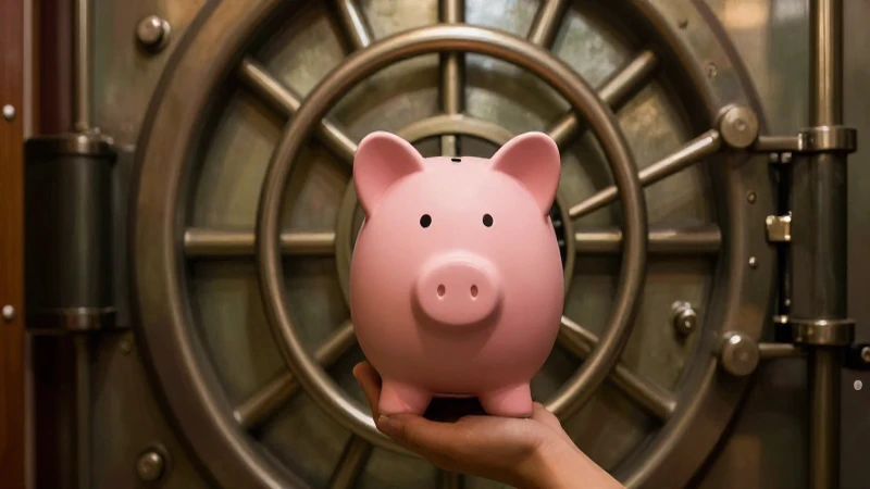 Ahorrar es seguro en la bóveda bancaria.