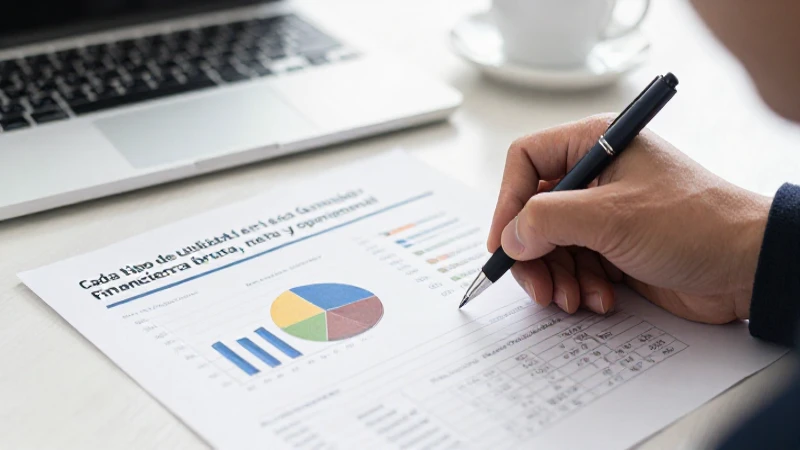 Informe financiero: utilidad bruta, neta y operacional