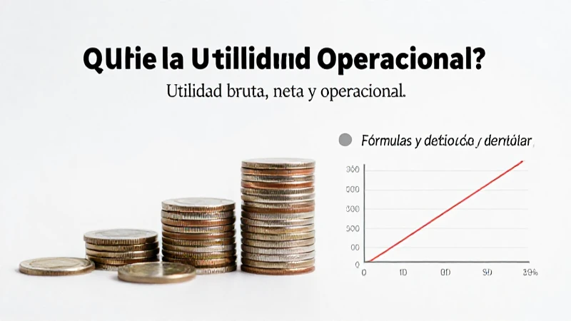 La utilidad operacional mide el rendimiento real del negocio.
