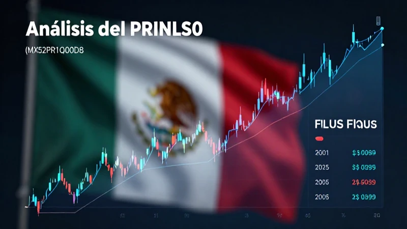 Gráfico financiero mexicano de FPLUS, nítido y moderno.