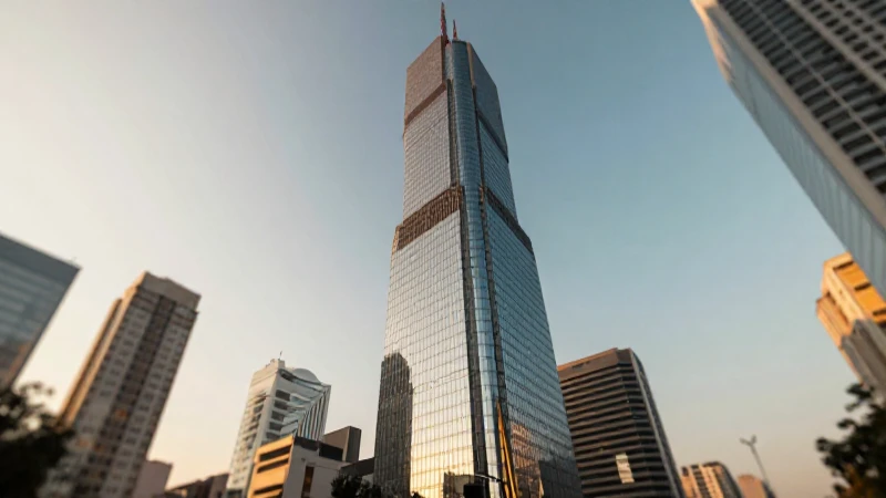 Fotografía arquitectónica de rascacielos al atardecer
