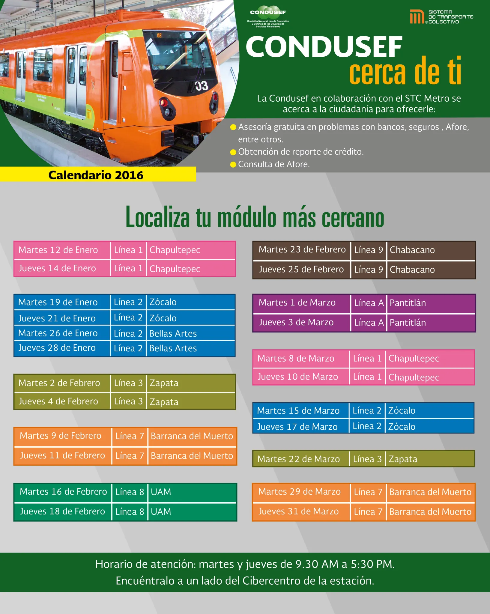 horario de unidades de atencion a usuarios condusef en