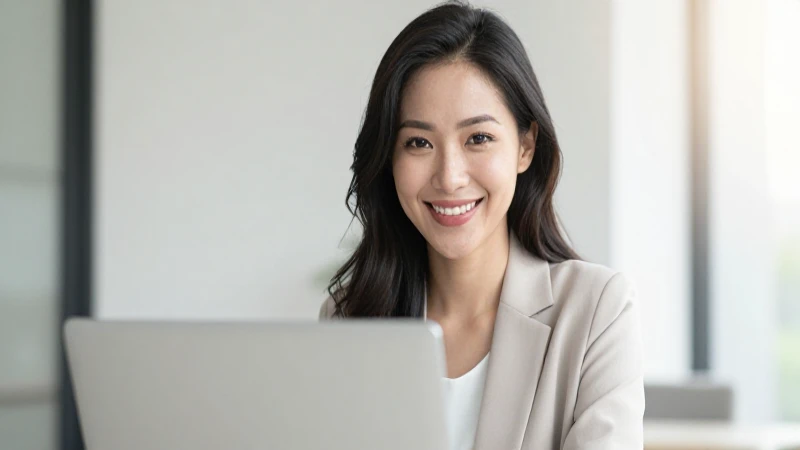 Condusef Ficha: Tu guía completa sobre la plataforma Ictineo 11 Mujer sonríe con confianza y laptop