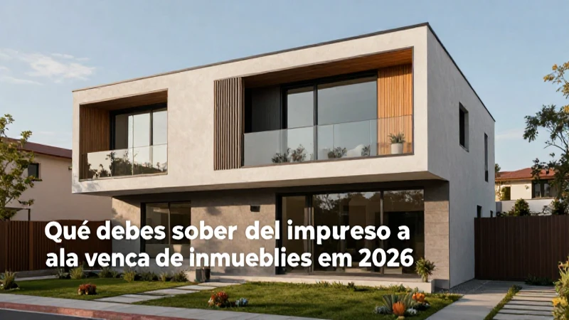 Venta de inmuebles: impuestos en 2026