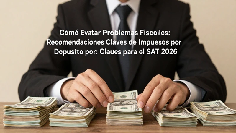 Impuestos en efectivo: clave para el SAT