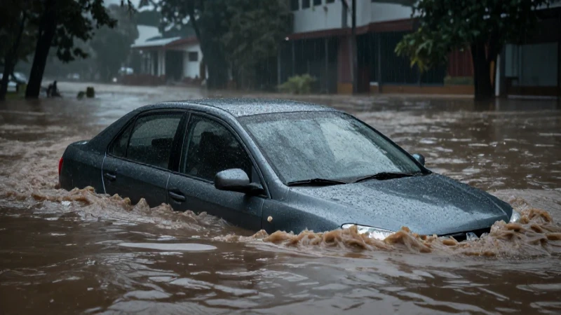 Coches inundados significan pérdida total asegurada.