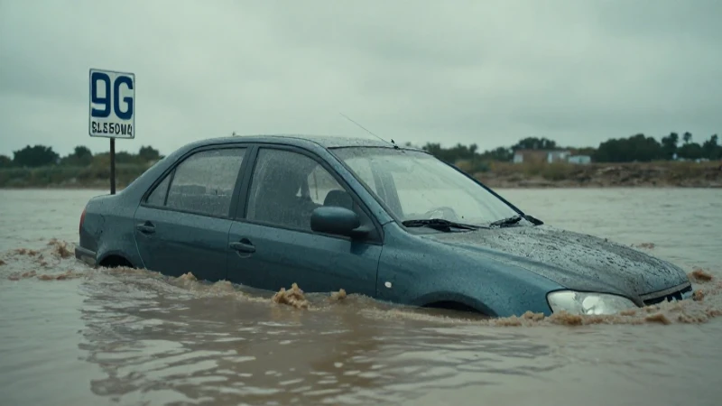 El coche inundado es pérdida total.