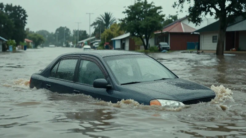 Coche inundado: pérdida total asegurada