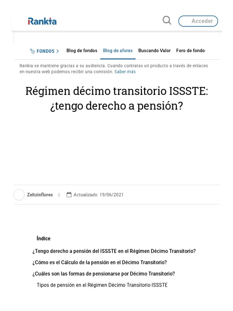 jubilacion issste 10 transitorio tienes derecho a pension