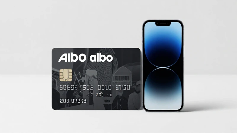 Albo: Tarjeta, móvil y fotografía minimalista