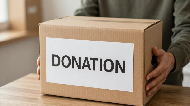 Manos caritativas, luz cálida y donaciones