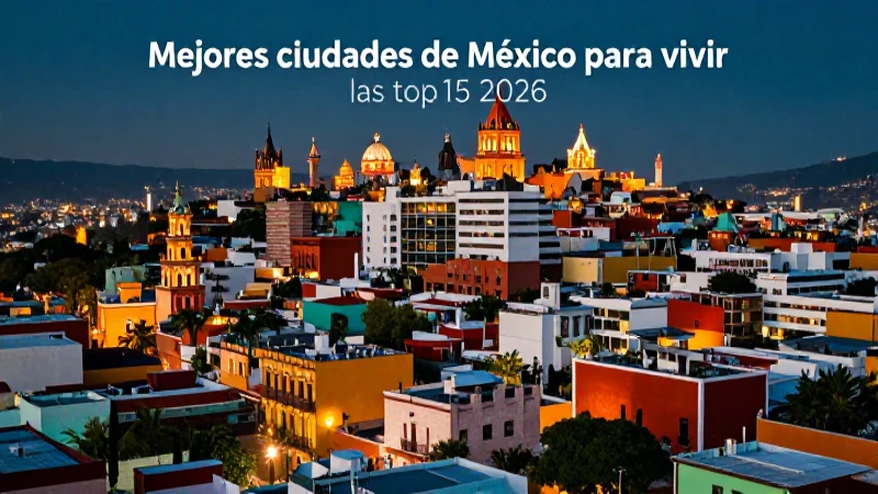 Ciudades mexicanas: ranking para vivir en 2026.