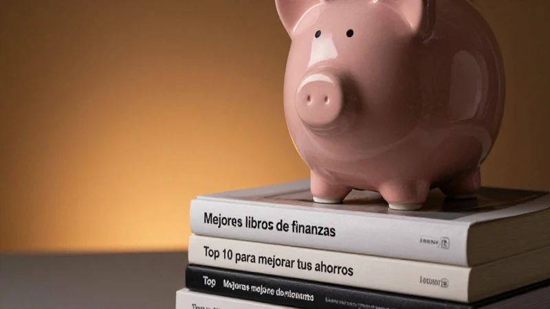 Libros de finanzas y ahorro en detalle