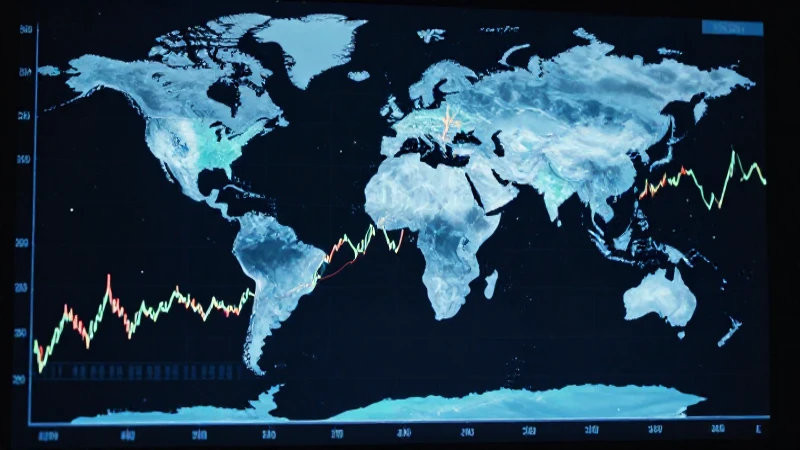 Gráfico financiero con impacto visual cinematográfico