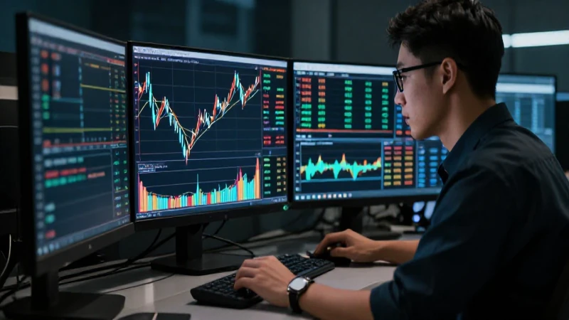 Trader opera en un mercado visualmente impactante