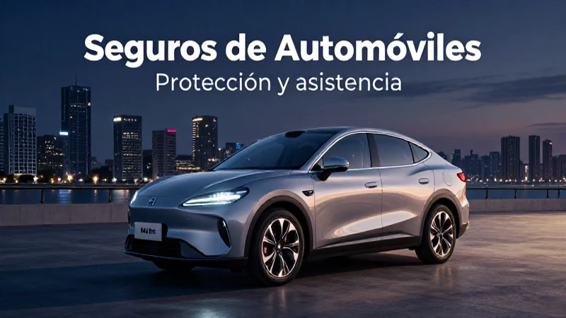 Coche moderno en paisaje urbano iluminado