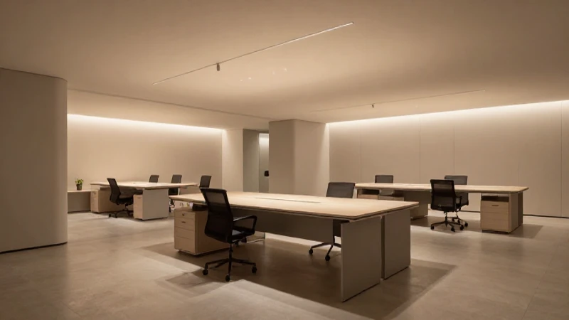Mobiliarios y Equipos: Claves para Optimizar tu Espacio 9 Oficina moderna, minimalista y bien iluminada.