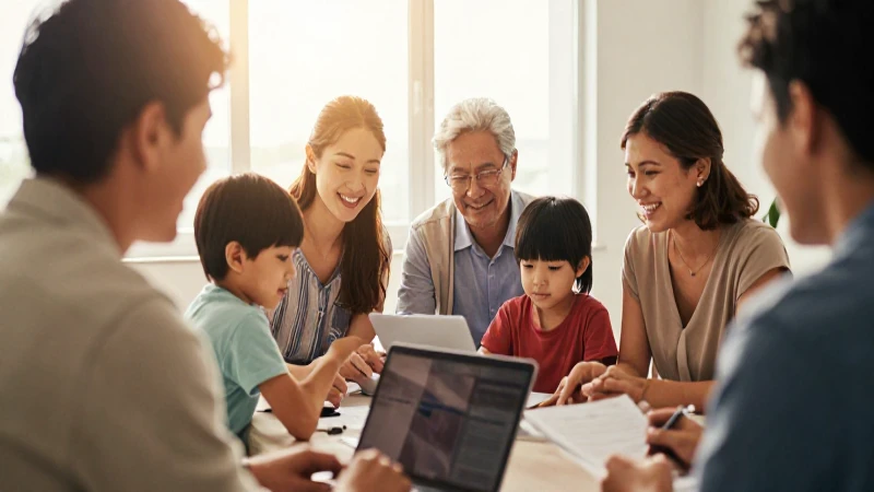 Hogar, sol, familia y análisis socioeconómico.