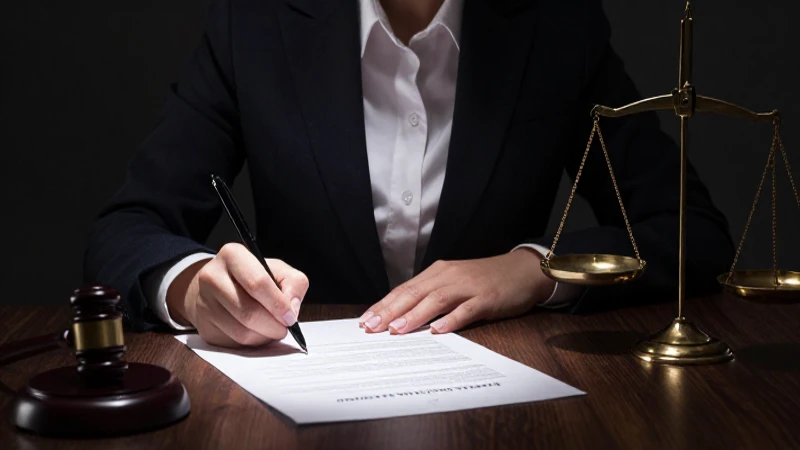 Firma de documento legal con oferta vinculante.