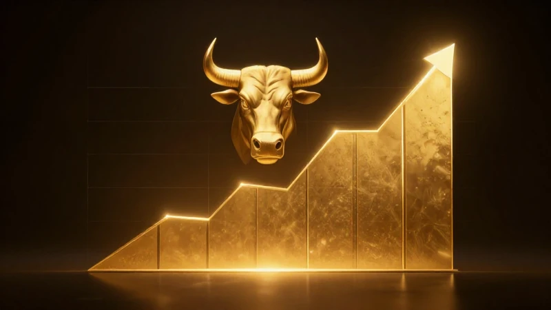 Cuáles son las perspectivas y análisis de OMA Acciones en 2026 10 Gráfico alcista, toro dorado, iluminación cinematográfica