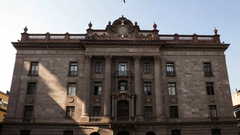 Arquitectura financiera sobria y formal.