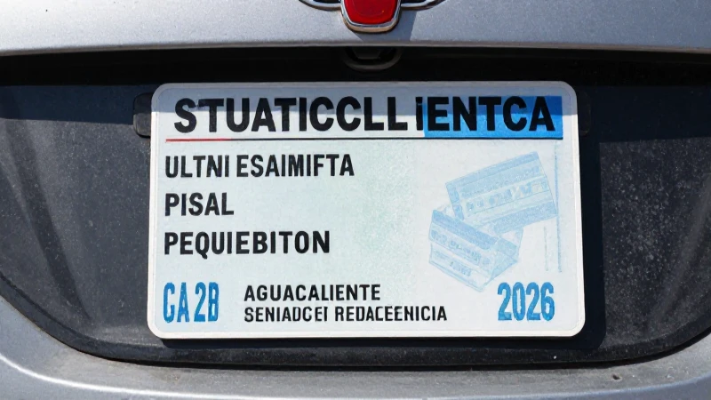 Tenencia automotriz en Aguascalientes, 2026.