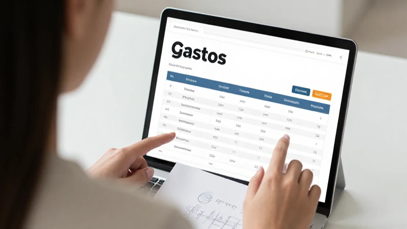 Analiza gastos para fijar objetivos financieros.
