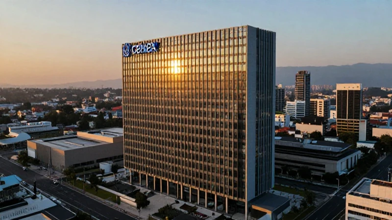 Sede de Cemex: moderna, cinematográfica, dorada.