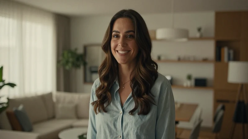 Préstamos Felices: Obtén Tu Préstamo Feliz en 15 Minutos 9 Mujer sonriente en apartamento luminoso y moderno