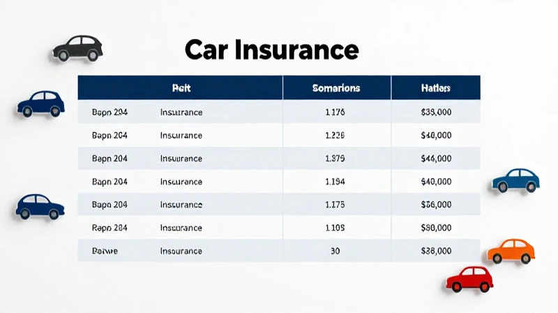 Comparación de seguros, autos, iluminación brillante