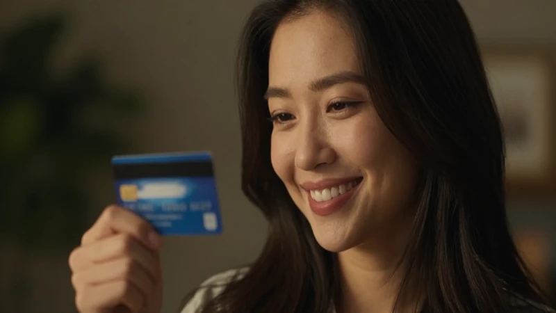 Cuánto valen tus puntos BBVA Descubre su valor y uso 10 Mujer sonríe con tarjeta de crédito, luz cinematográfica