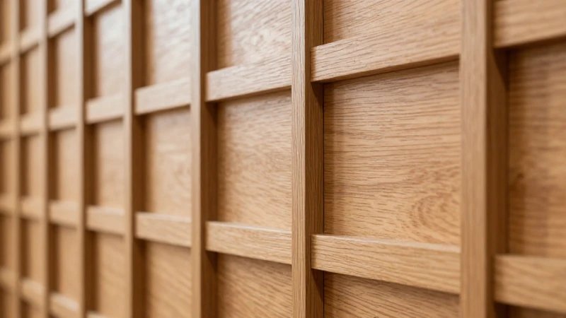 Panel de madera, fotografía arquitectónica suave.