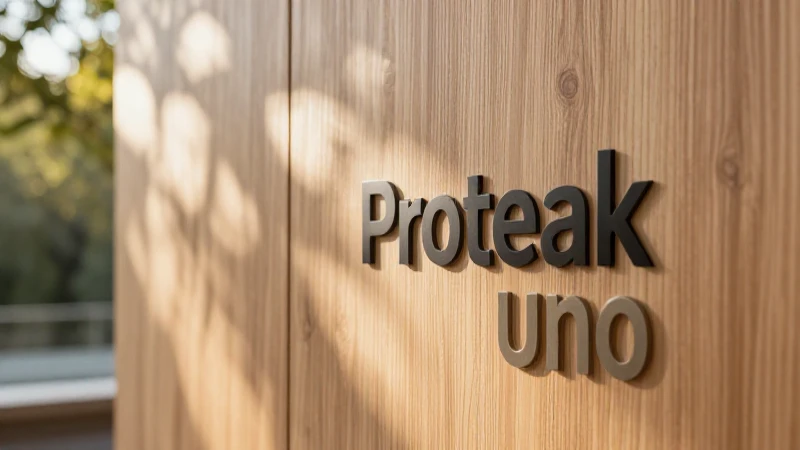 Proteak Uno: madera sostenible y diseño moderno