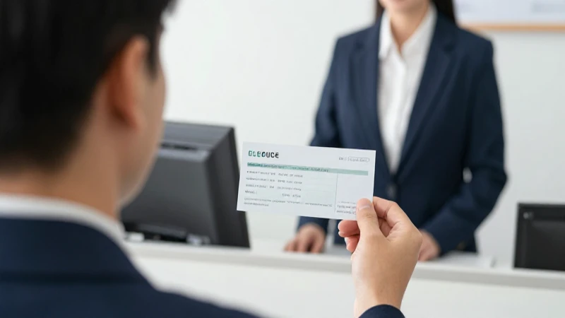 Hombre sostiene cheque frente a cajero