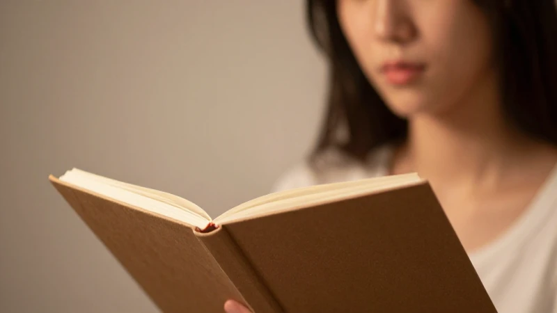 Joven con cuaderno en estudio cálido