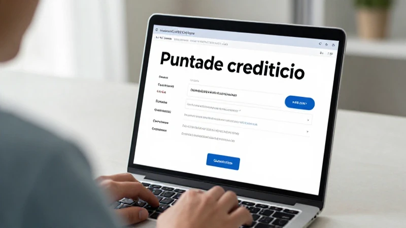 Consulta tu puntaje crediticio fácilmente