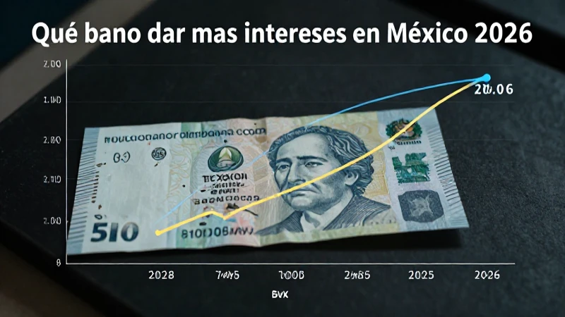 Analiza tasas de interés bancarias en México