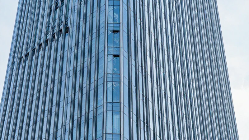 Edificio financiero moderno, de vidrio y luz