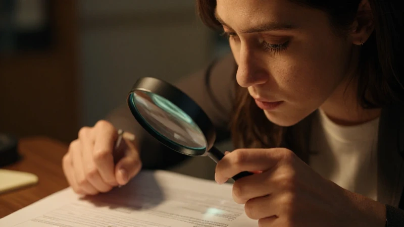 Analizando datos con lupa, enfoque cinematográfico.