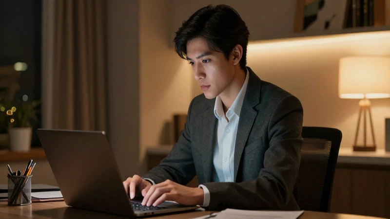 Joven profesional invierte a través de Banorte.