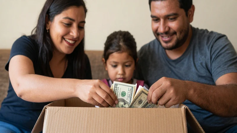 Remesa: Definición, significado y cobro de remesas en México 10 Familia feliz prospera gracias a las remesas