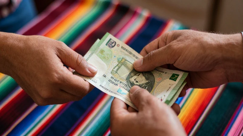 Remesa: Definición, significado y cobro de remesas en México 11 Personas intercambian dinero y textiles mexicanos.