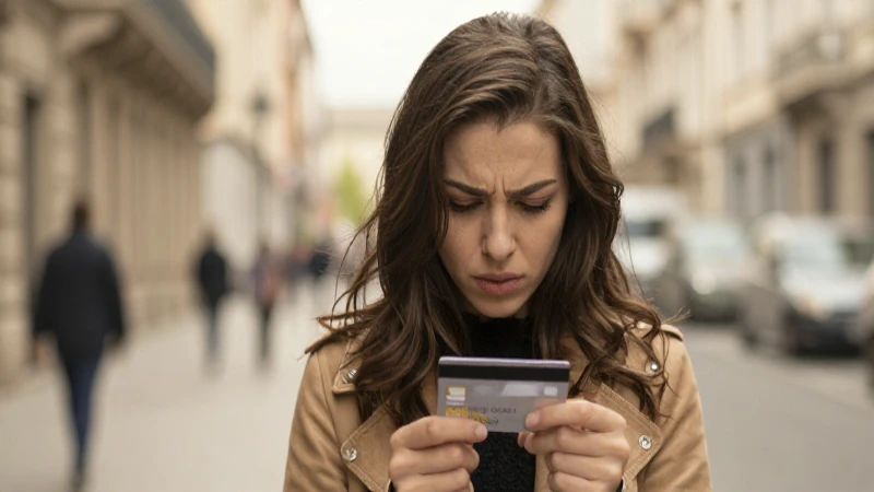 Mujer angustiada, perdió su tarjeta de Santander.