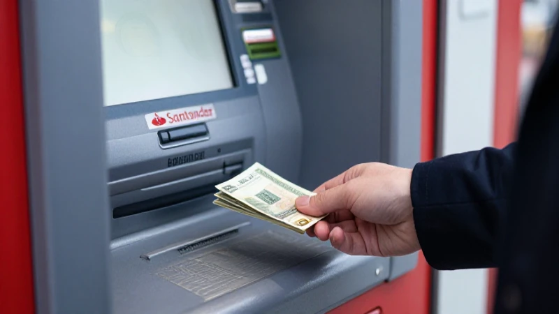 Retira dinero en un cajero santander