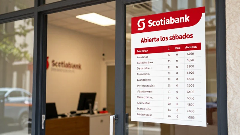 Sucursales de Scotiabank abiertas los sábados