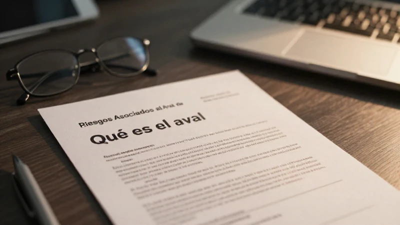 El aval garantiza obligaciones contractuales riesgosas.